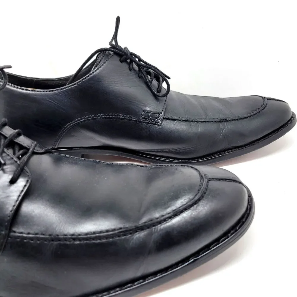 Cole Haan CO8100 Mens Black Leather Split Toe Derbys Size US 12 M Made In India